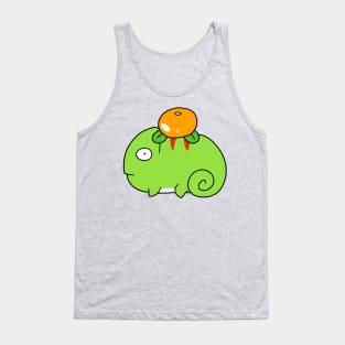 Orange Fruit Chameleon Tank Top